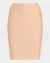 Commando Classic Layered Stretch Mini Skirt In Neutrals