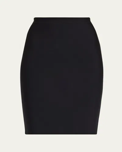 Commando Two-faced Tech High-rise Half Slip In Black Black