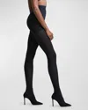 Commando Opaque Matte 110 Denier Control Top Tights In Black