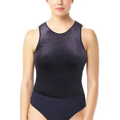 Commando Velvet Bodysuit In Black