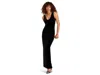 Commando Velvet Maxi Column Skirt In Black
