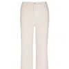 Commando White Do It All Denim High-rise Cropped Wide Leg In Porcelain In Neutral