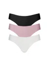 Commando Women's 3-pack Solid Thong Set In Multi