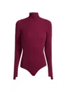 Commando Women's Ballet Body Turtleneck Bodysuit In Purple