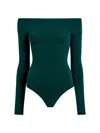 Commando Women's Ballet Off-the-shoulder Bodysuit In Green