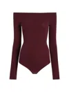 Commando Ballet Off-shoulder Bodysuit In Brown