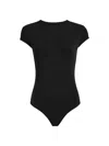 Commando Butter Luxe Stretch-micro Modal Bodysuit In Black