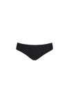 Commando Butter Mid-rise Thong In Black In Black