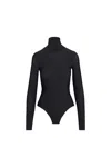 Commando Women's  Butter Turtleneck Bodysuit, Black Bds103 In Black