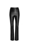 Commando Women's  Faux Leather Control Smoothing Flared Legging, Black Slg20 In Black