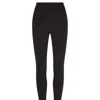 Commando High-rise Cropped Italian Cotton Leggings In Black
