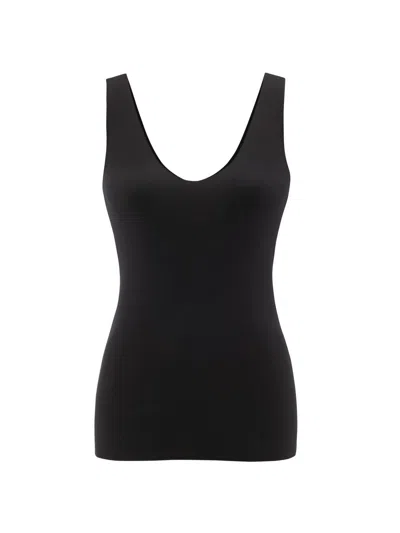 Commando Women's Cotton-blend Scoopneck Tank In Black