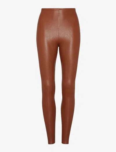Commando Women's Faux Leather Legging In Cocoa In Brown