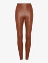 Commando Faux Leather Flared Legging In Cognac In Multi
