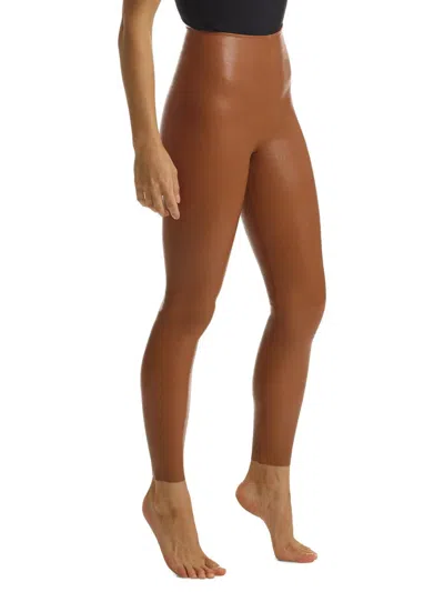 Commando Women's Faux Leather Leggings In Brown
