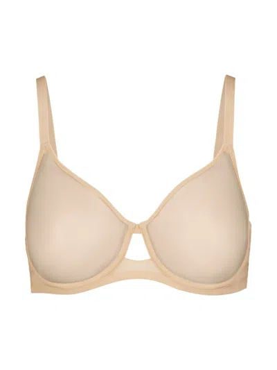 Commando Women's Full Mesh Underwire Bra In Beige