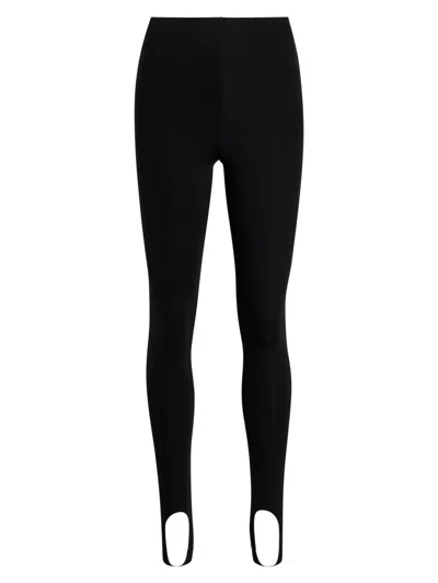 Commando Women's Neoprene Stirrup Leggings In Black