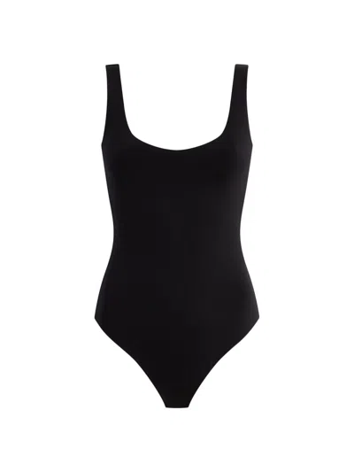 Commando Women's Neoprene Tank Bodysuit In Black