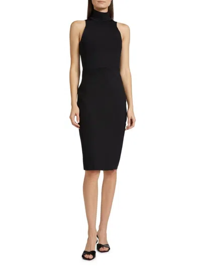 Commando Women's Neoprene Turtleneck Dress In Black