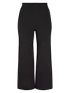 Commando Stretch-neoprene Wide-leg Pants In Black
