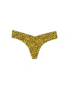 Commando Women's Printed Low Rise Thong In Yellow Spots In Multi