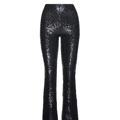 COMMANDO WOMEN'S SEQUIN FLARED LEGGING IN BLACK
