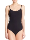 Commando Essential Cotton Underpinning Bodysuit In Black