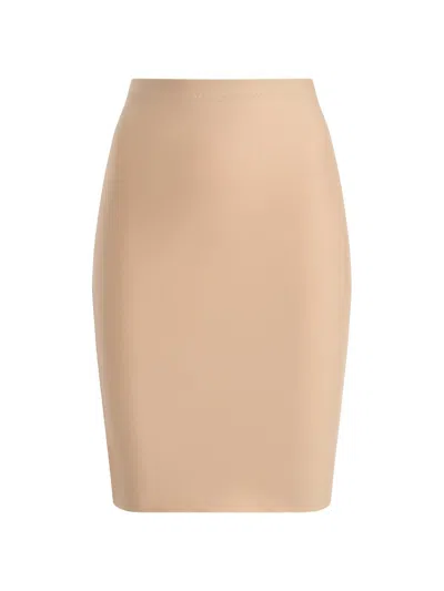 Commando Women's Two-faced Tech High-rise Half Slip In Brown