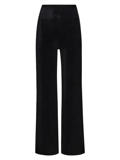 Commando Women's Velvet Wide-leg Pants In Black
