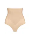 Commando Featherlight Control Stretch-jersey Thong In Neutrals