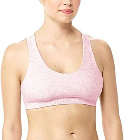 Commando Womens Cotton Racerback Bralette In Heathered Rose In Pink