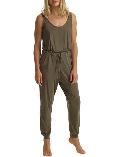 Commando Womens Drawstring Hem Micromodal Jumpsuit In Green