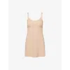 Commando Womens Nude Mini Cami Stretch-woven Slip Dress