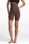 Commando Classic Control High-waisted Shorts In Mocha