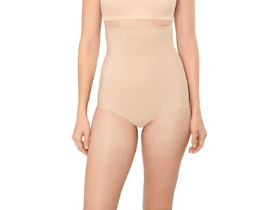 Commando Zone Smoothing High-waisted Brief Women's Underwear Beige: Xs (0-2) In Brown