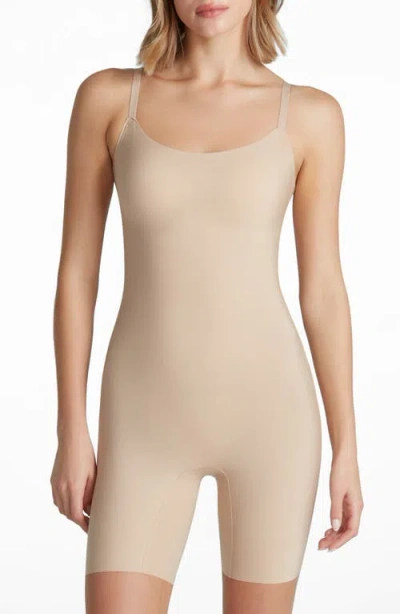 Commando Zone Smoothing Romper In Beige