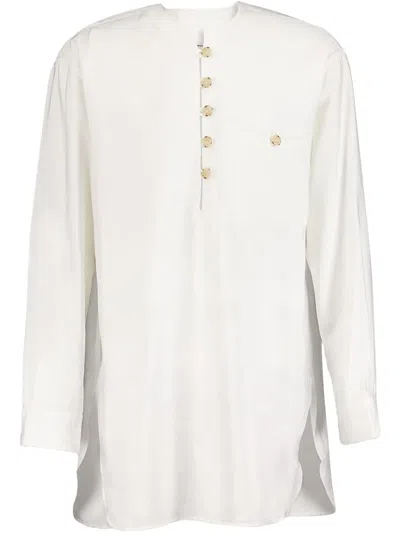 Commas Artist Tunic Shirt In White