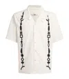 Commas Beaded Bowling Shirt In White
