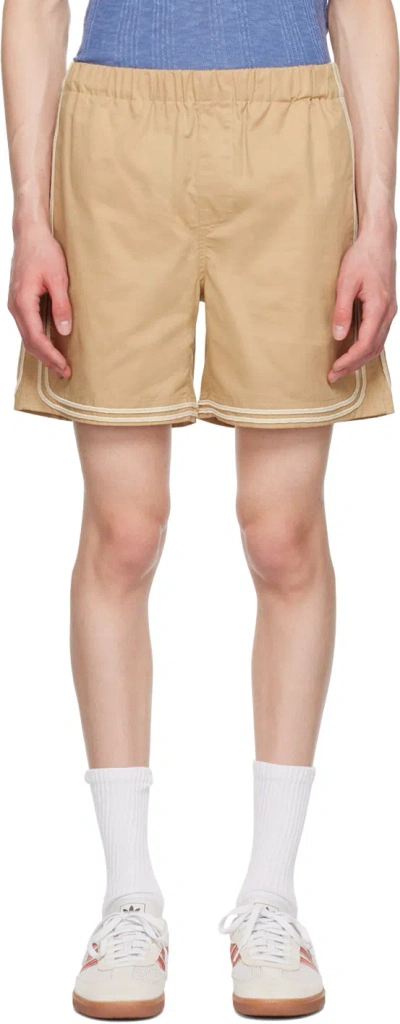 Commas Beige Braided Cord Shorts