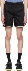 Commas Cotton Shorts In Black