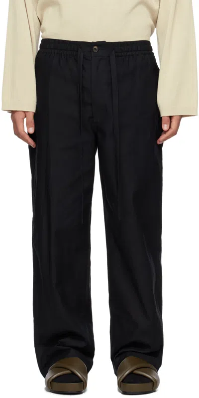 Commas Black Drawstring Trousers