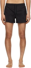 COMMAS BLACK SHORT LENGTH SWIM SHORTS