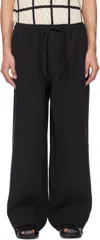 Commas Black Wide Leg Linen Trousers In Black