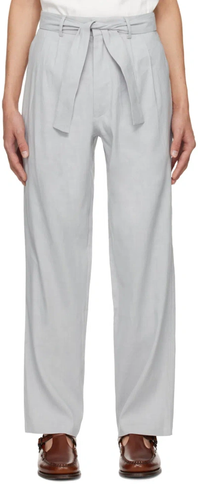 Commas Blue Tailored Trousers In Fresco Blue
