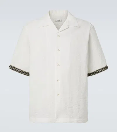 Commas Bowling Shirt In White