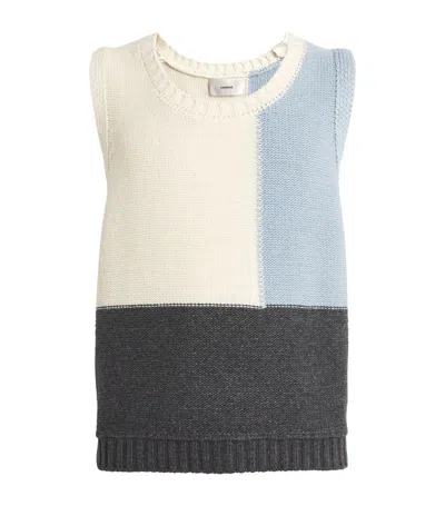 Commas Colour Block Sweater Vest In Multi
