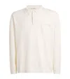 Commas Cotton-cashmere Polo Sweater In White