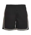 Commas Cotton Shorts In Black