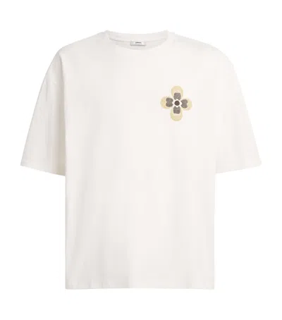 COMMAS COMMAS COTTON FLORAL EMBROIDERY T-SHIRT