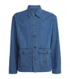 Commas Cotton-hemp Chore Denim Jacket In Blue